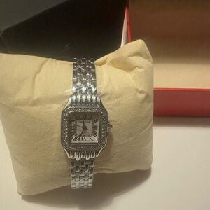 Carti Silver Watch with Roman Numerals